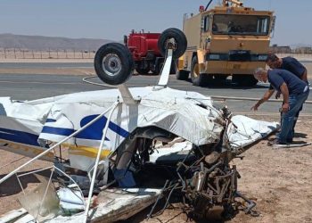 مصرع شخصين في حادث سقوط طائرة شراعية بالجونة