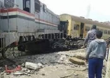 خروج 3 عربات عن القضبان بشبرا الخيمة