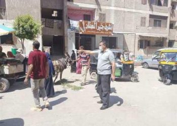 مجلس الخانكة يفض سوق الجمعة