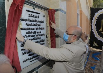 محافظ بني سويف ونواب البرلمان يفتتحون مسجد جديد بالفشن