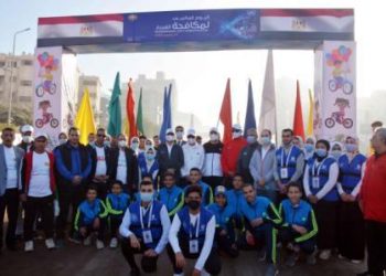 محافظة القليوبية ورئيس مكتب الرقابة الإدارية بالمحافظة يشاركون في مارثون الدراجات تحت شعار متحدون على مكافحة الفساد