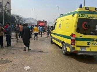 إرتفاع عدد ضحايا حريق مصنع العبور