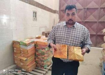 ضبط مخزن لتهريب الدقيق المدعم و”1600″ لفة قمر الدين فاسدة بالقليوبية