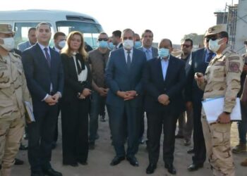 وزير التنمية المحلية ومحافظ كفر الشيخ ومديرة الأكاديمية الوطنية يتابعون أعمال تبطين الترع وإنشاء التجمعات السكنية