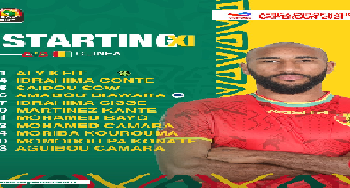 تشكيل منتخب غينيا أمام جامبيا في دور الـ16