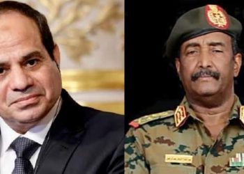 الرئيس السيسي  يهنئ الفريق رئيس مجلس السيادة الانتقالي السوداني بعيد الفطر