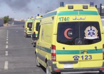 إصابة ضابط وأمينى شرطة فى إصطدام سيارة برصيف فى شبرا الخيمة