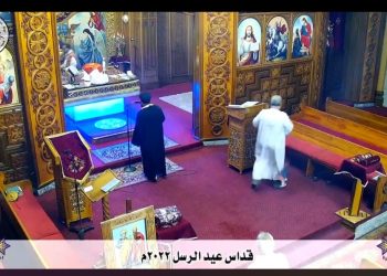 بالبث المباشر.. صلوات قداس عيد الرسل من كنيسة مارجرجس