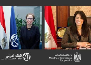 وزيرة التعاون الدولي تناقش مع البنك الدولي مشاركته برنامج “نُوَفِّي” لتمويل قائمة المشروعات الحكومية الخضراء في مجالات الطاقة والغذاء والمياه