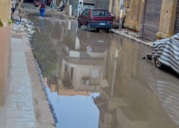 كسر ماسورة مياه بشبرا