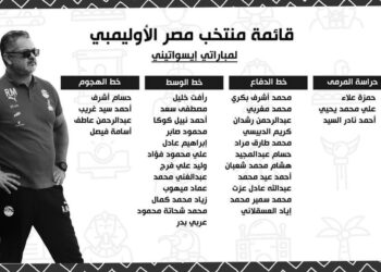 “ميكالي” يعلن قائمة منتخب مصر استعدادًا لـ تصفيات أولمبياد باريس 2024