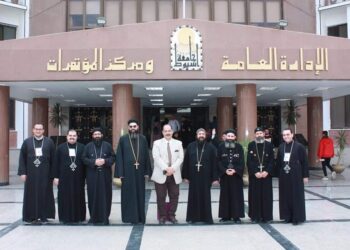بالصور.. وفد من إكليريكية المحرق يزور جامعة أسيوط