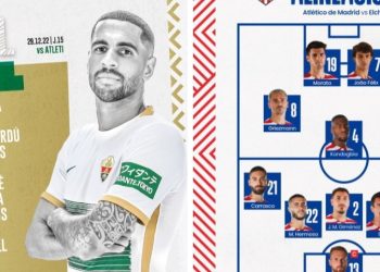 الجولة الـ15 في الليجا ..  أتلتيكو مدريد × إلتشي 