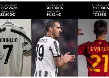لاعب تركي يبيع قمصان رونالدو و ديبالا و بونوتشي لدعم ضحايا الزلزال