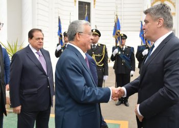 بالصور.. رئيس مجلس النواب يستقبل رئيس جمهورية كرواتيا