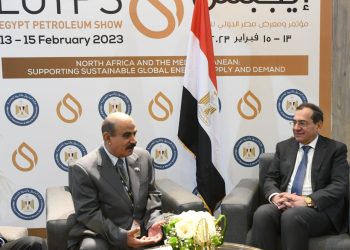 وزير البترول يلتقى مع رئيس شركة دراجون أويل الإماراتية على هامش المشاركة في مؤتمر ايجبس ٢٠٢٣