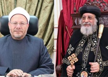 البابا تواضروس يهنئ فضيلة المفتي بعيد الفطر