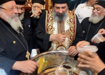 الأنبا أغناطيوس يحتفل بعيد الشهيدة رفقة وأولادها الخمسة