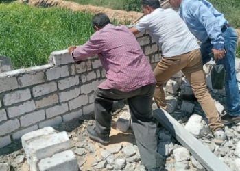 حملات للتصدى للبناء المخالف جنوب المنيا