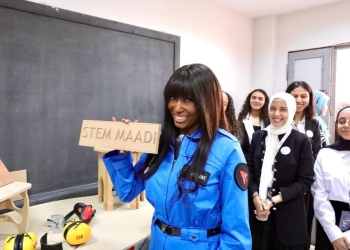 مدرسة العلوم والتكنولوجيا STEM بالمعادي تستقبل رائدة الفضاء الأمريكية “عائشة بو”