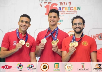 وزير الشباب والرياضة يهنئ محمد حمدي لتأهله لأوليمبياد باريس وإحراز ذهبية بطولة أفريقيا للرماية