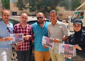 “الشباب”: حملة سند شباب الصعيد توزّع  بروشورات بشوارع وميادين بني سويف