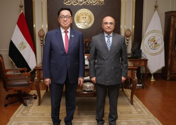 وزير العدل يستقبل سفير جمهورية كازاخستان بالقاهرة
