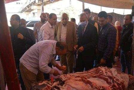 محافظ القليوبية يتفقد المعرض الدائم للسلع الغذائية بميدان المؤسسة بشبرا الخيمة