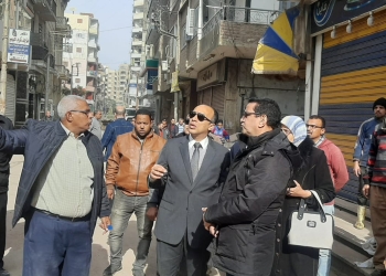 إصابة خمسة مواطنين في انهيار عقار بالمنيا,, ونائب المحافظ في موقع الحدث (صور)