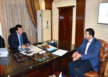 وزير الرياضة يلتقي المهندس أحمد غتوري رئيس الاتحاد المصري والعربي للبادل تنس
