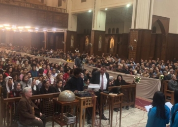 كنيسة الزيتون تحتفل باليوم الثاني لتذكير نياحة قداسة البابا شنودة الثالث