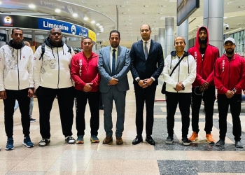 استقبال منتخبات الهوكي واليد والتايكوندو بعد مشاركتهم بدورة الألعاب