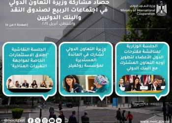 بالإنفوجراف والفيديو.. حصاد مشاركة وزيرة التعاون الدولي في اجتماعات الربيع لصندوق النقد والبنك الدوليين 2024