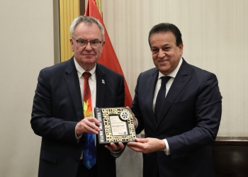 وزير الصحة يستقبل رئيس منظمة «الروتاري الدولي» لبحث التعاون المشترك في القطاع الصحي
