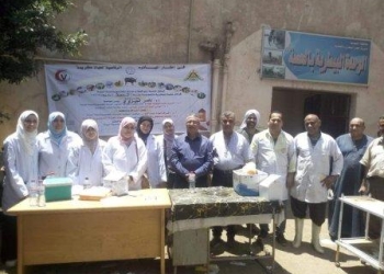 ضمن مبادرة حياة كريمة.. جامعة بنها تنظم قافلة بيطرية بقرية الحصة مركز طوخ