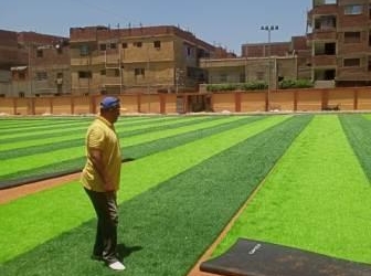 متابعة الأعمال الإنشائية بمركز شباب “بهادة” بإدارة القناطر الخيرية