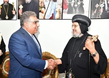 قيادات محافظة الدقهلية يهنئون باحتفالات “مارجرجس” بميت دمسيس