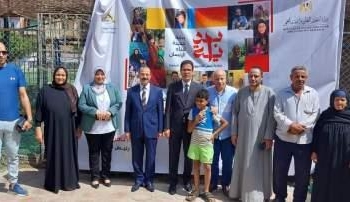 “الجيزاوى ” يتفقد فعاليات قوافل جامعة بنها بقرية جمجرة