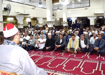 “الأوقاف” تحتفل بالمولد النبوي بحضور محافظ السويس والقيادات والأهالي