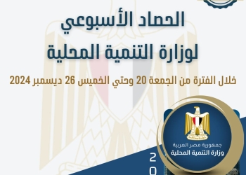 بالإنفوجراف “التنمية المحلية × أسبوع”