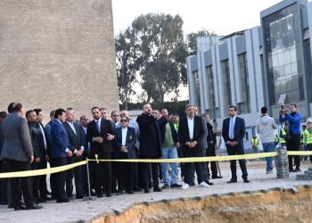 وزير الرياضة يتفقد الأعمال الإنشائية بالمدرسة الأوليمبية الدولية