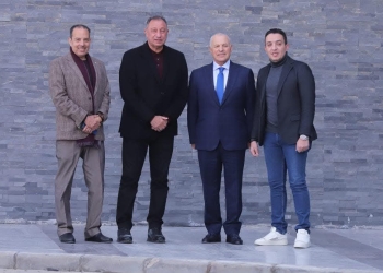 أبو ريدة يصطحب الخطيب في جولة تفقدية بمركز المنتخبات الوطنية