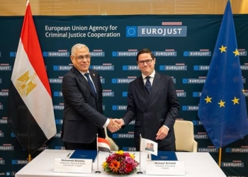 توقيع مذكرة ترتيبات العمل بين النيابة العامة المصرية ووكالة الاتحاد الأوروبي للتعاون في مجال العدالة الجنائية “اليوروجست”