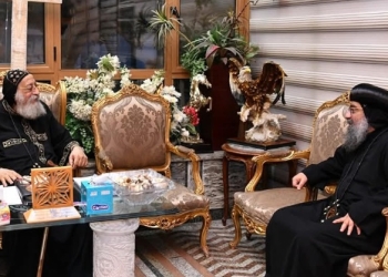 قداسة البابا يستقبل نيافة الأنبا بولس