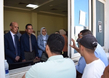 رئيس جامعة بني سويف الأهلية يتفقد سير العمل ويوجه بتوفير كافة سبل الراحه للطلاب وأولياء الأمور