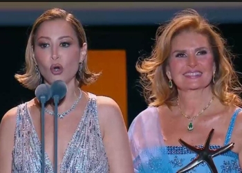 يسرا تقدم تكريم منة شلبي بحفل افتتاح مهرجان الجونة السينمائي