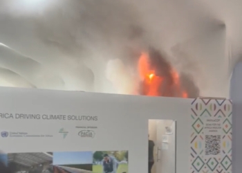 حريق في مؤتمر المناخ COP30 في البرازيل