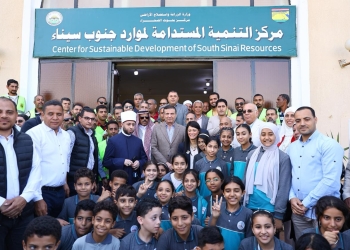 وزراء التخطيط والتعاون الدولي والزراعة والأوقاف ومحافظ جنوب سيناء يفتتحون “مركز التميز لتحلية المياه” و”البنك الإقليمي للجينات” بمحطة بحوث الصحراء