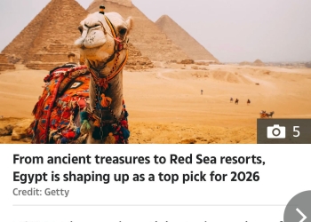 مصر ضمن أفضل عشر وجهات سياحية للزيارة خلال عام 2026