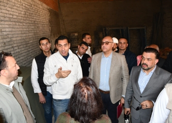 جوهر نبيل ومحافظ الإسكندرية يتفقدان منتدى الشباب